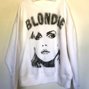 Blondie Girls White Fleece Sweatshirt